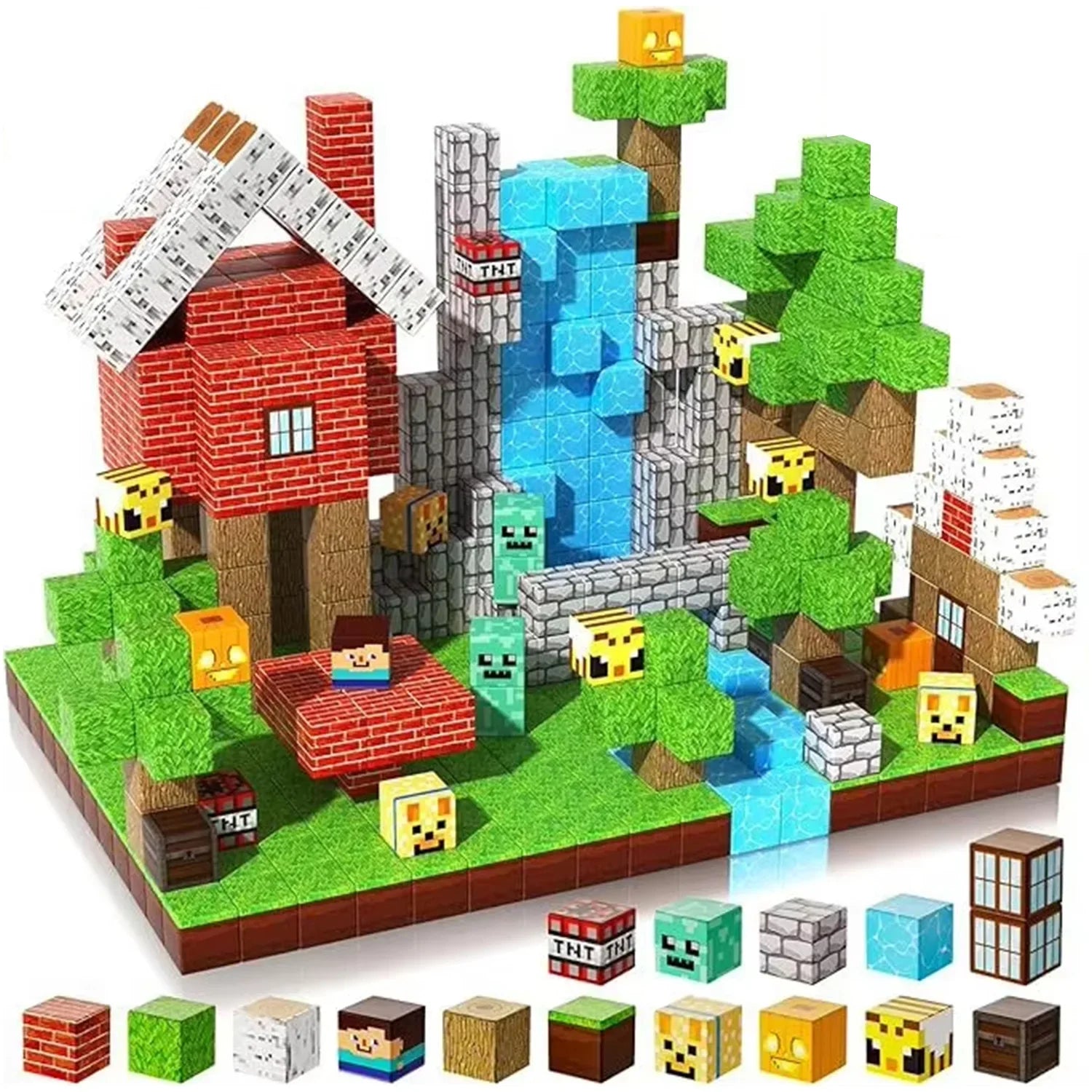 Sensory Montessori Magnetic Stacking Cubes