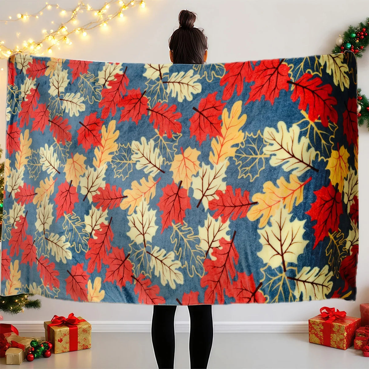 Knit Throw Blanket – Soft 3 lb Cartoon Pattern for Cozy Relaxation