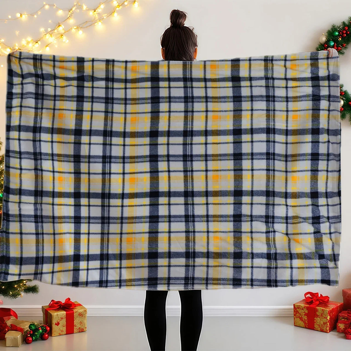 Knit Throw Blanket – Soft 3 lb Cartoon Pattern for Cozy Relaxation