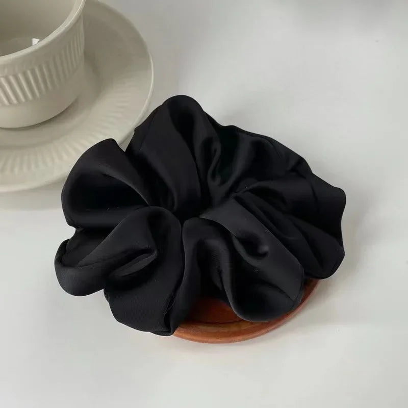 1PC Silk Satin Scrunchie for Women & Girls – Korean Style Elastic Hair Band | Soft Ponytail Holder & No-Damage Hair Accessory