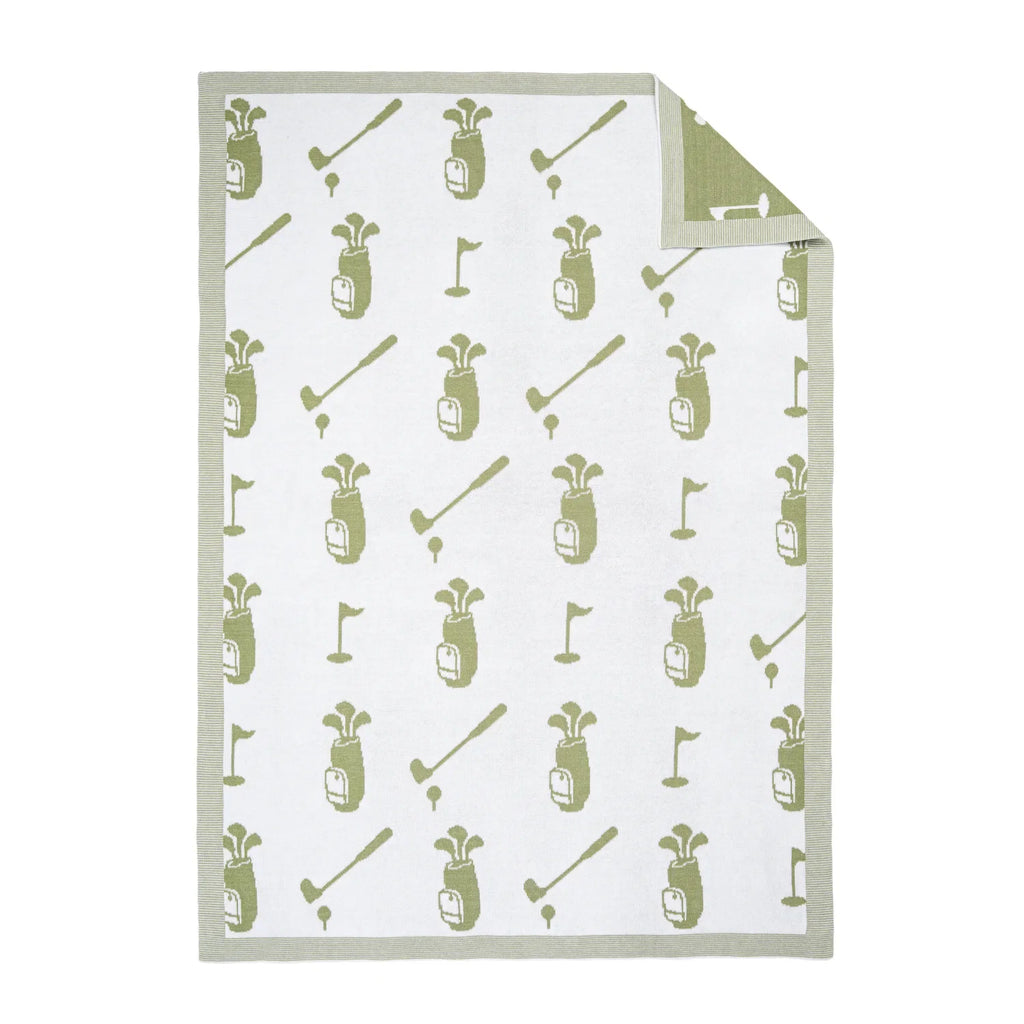 Golf Jacquard Knit Baby Blanket