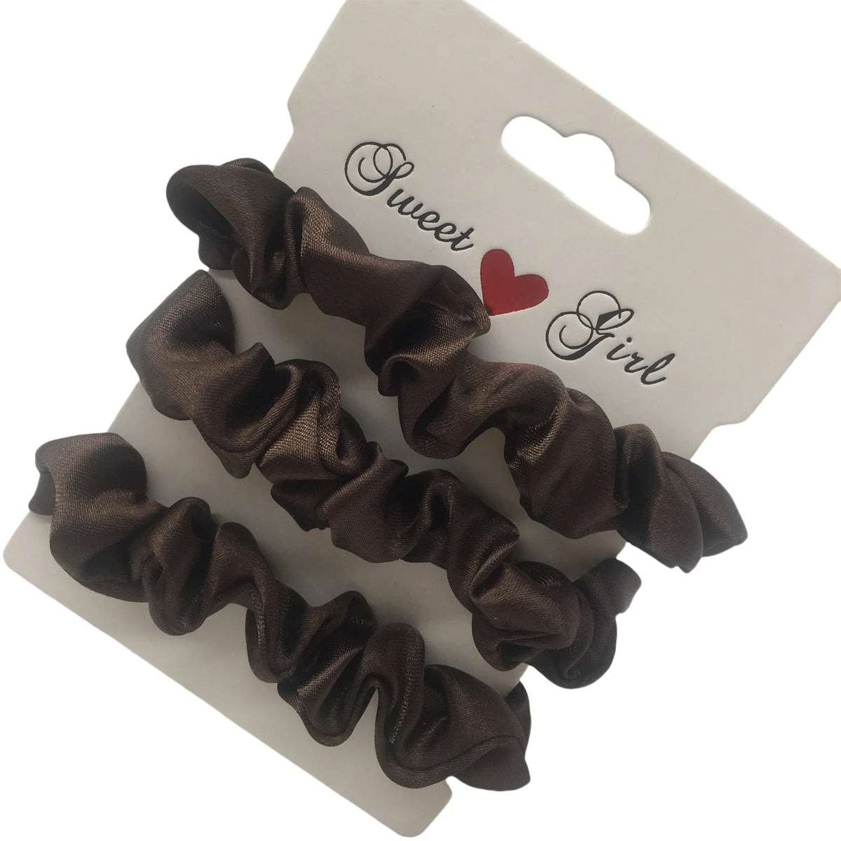 3/5/6 Pcs Silk Satin Scrunchies Set for Women – Elegant Solid Color Hair Bands | Soft Elastic Ponytail Holders & Hair Accessories