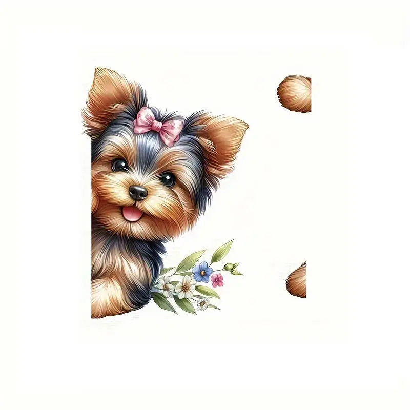 Cute Puppy Stickers for Room Decor | Removable Wall Decals
