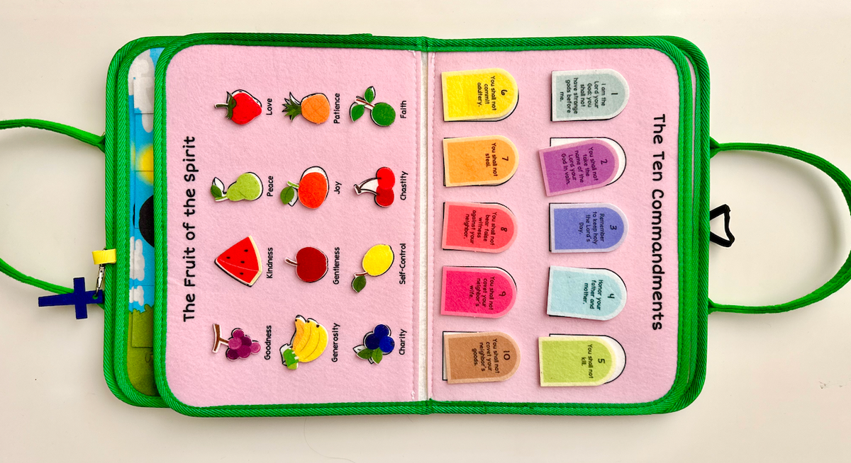 My Pray & Play Busy Book – Catholic Felt Busy Book - A Quiet Felt Book
