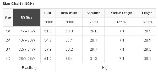 Plus Size USA Corded Knit Graphic T-Shirt