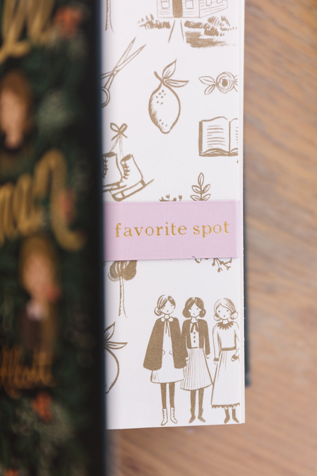 Sage Sprig Gold Foil Embossed Botanical Magnetic Bookmark