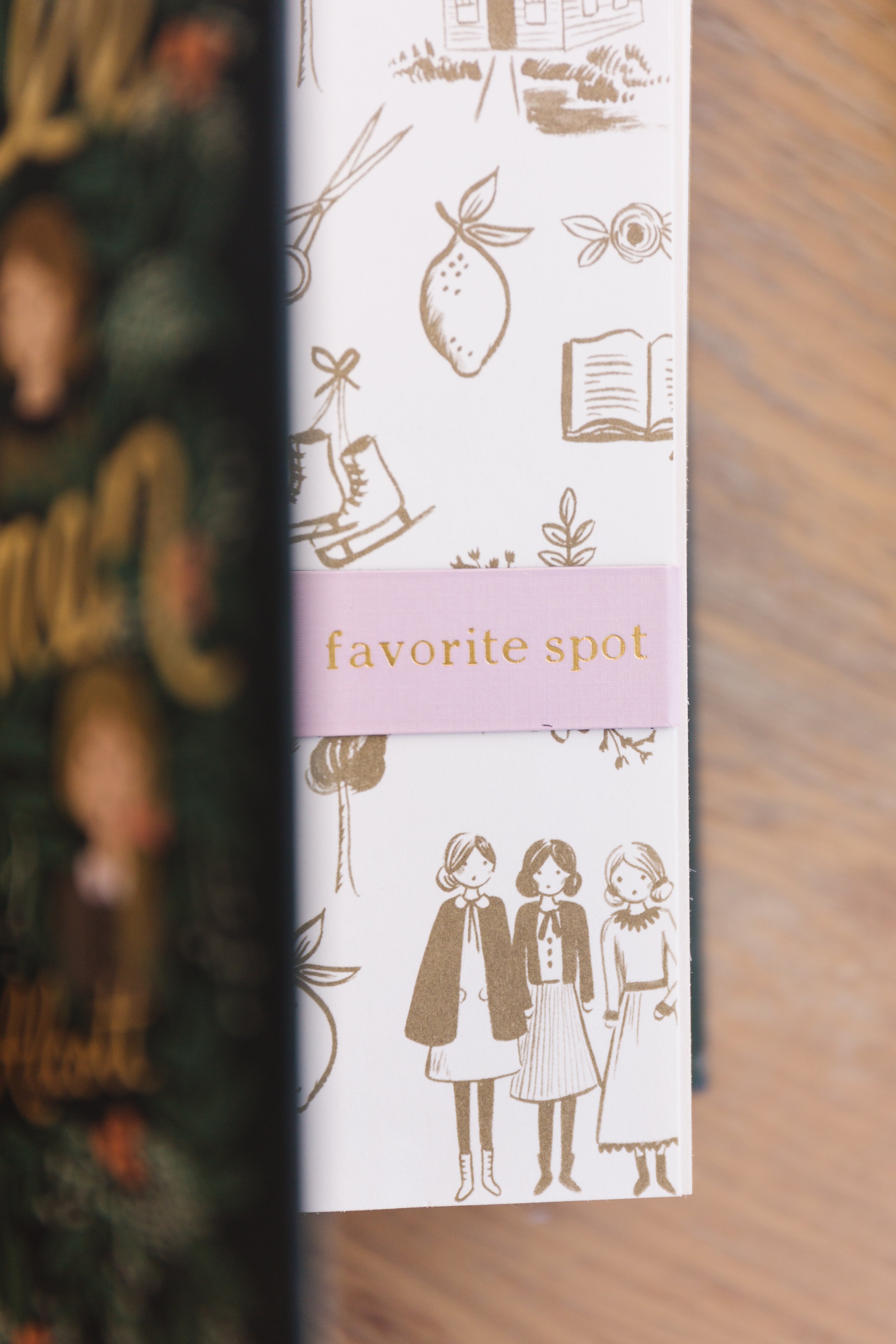 Sage Sprig Gold Foil Embossed Botanical Magnetic Bookmark