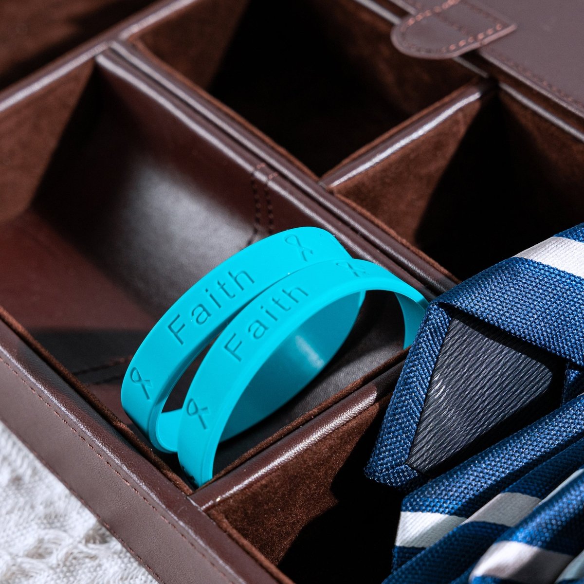 Teal Awareness Silicone Bracelet Wristbands