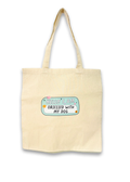 "Hello I am Obsessed With My Dog" Canvas Tote Bag