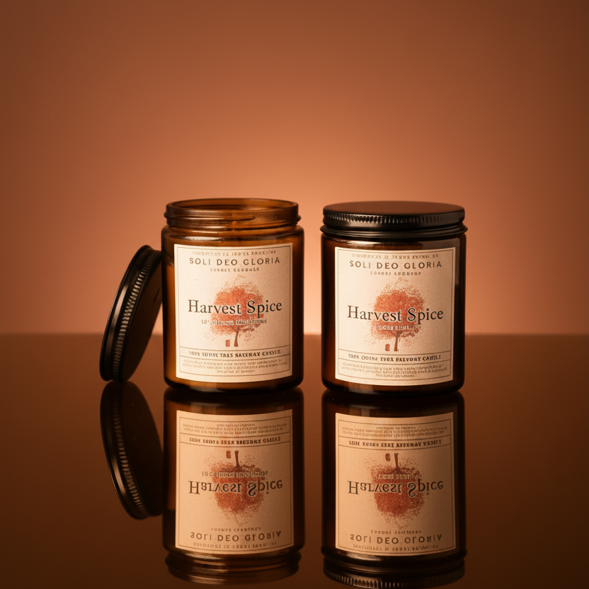 Harvest Spice Fall Beeswax Candle | Organic Essential Oil Infused