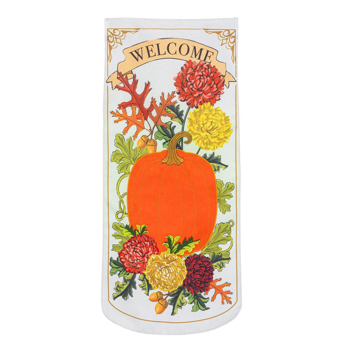 Vintage Welcome Autumn 2 Sided Long Garden Flag