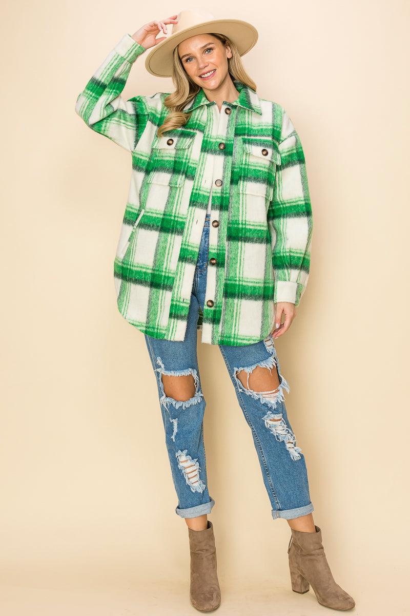 WK0049 Brushed Flannel Jacket