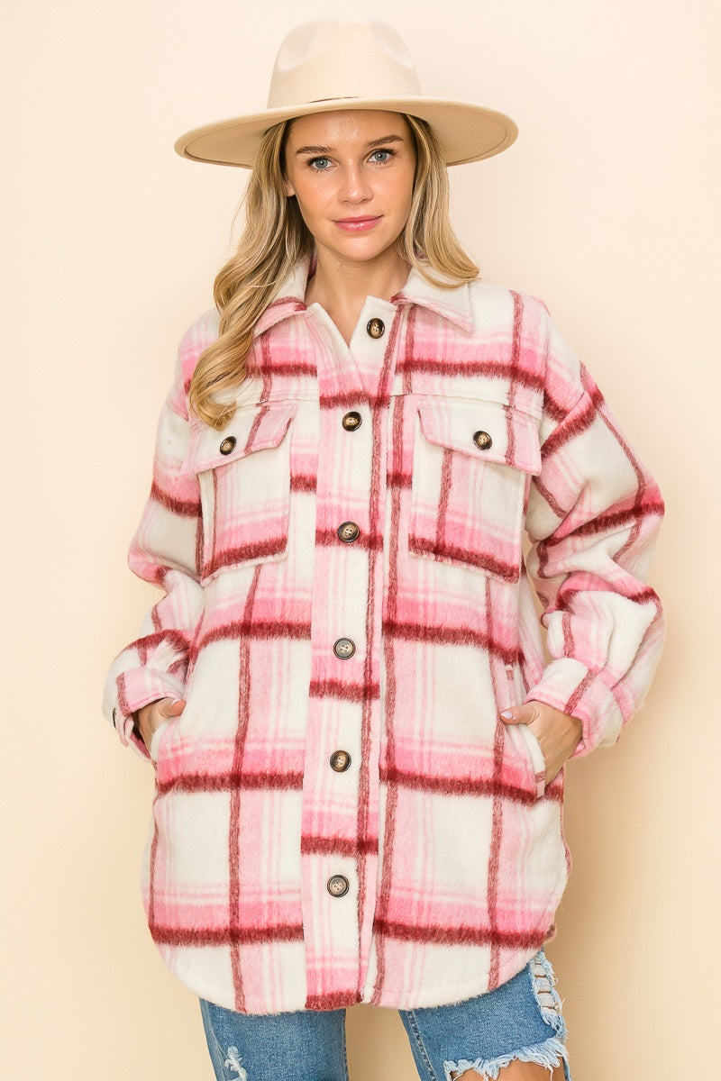 WK0049 Brushed Flannel Jacket