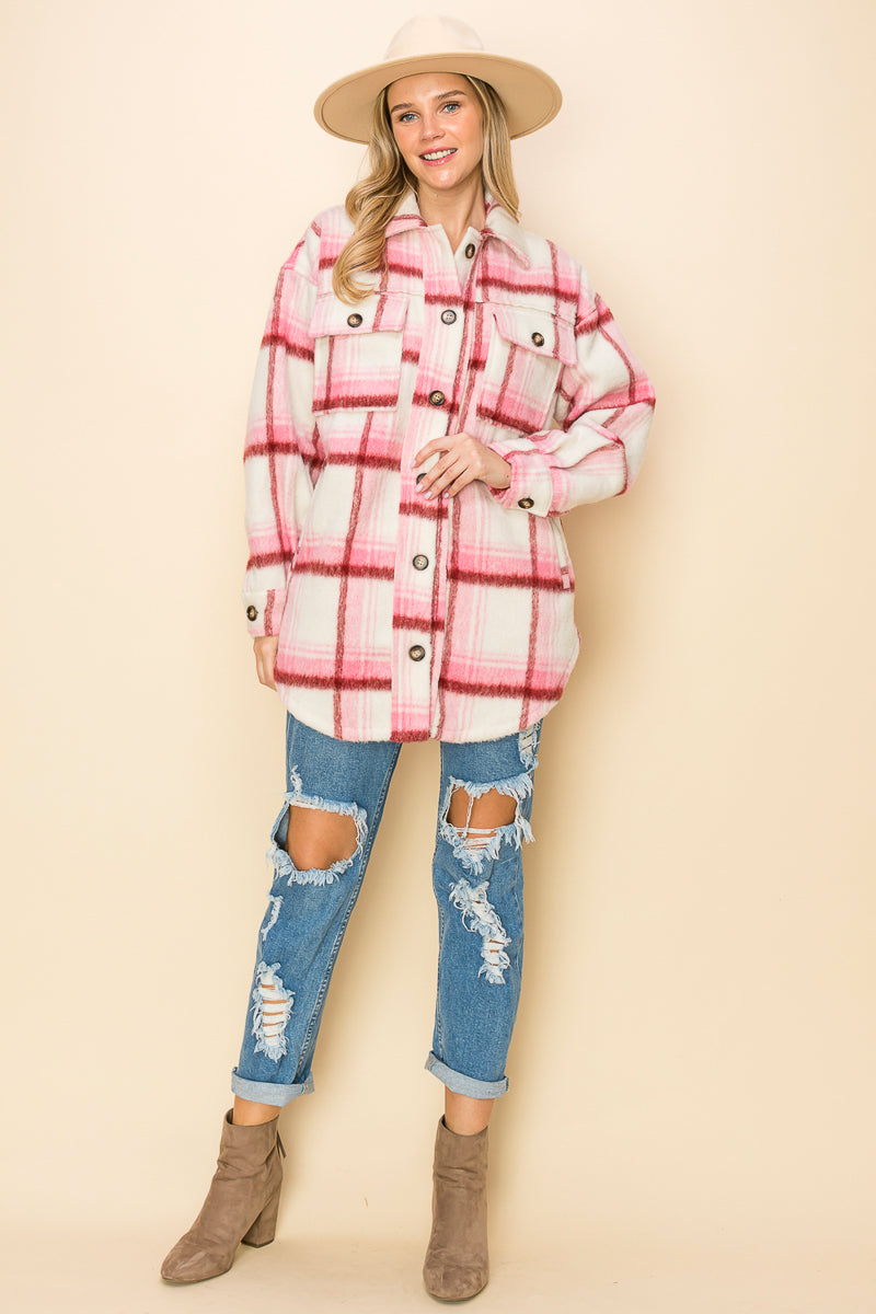 WK0049 Brushed Flannel Jacket