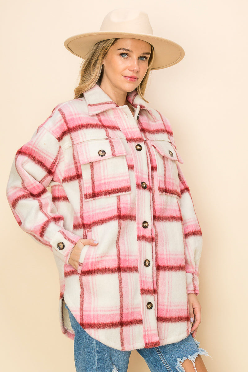 WK0049 Brushed Flannel Jacket