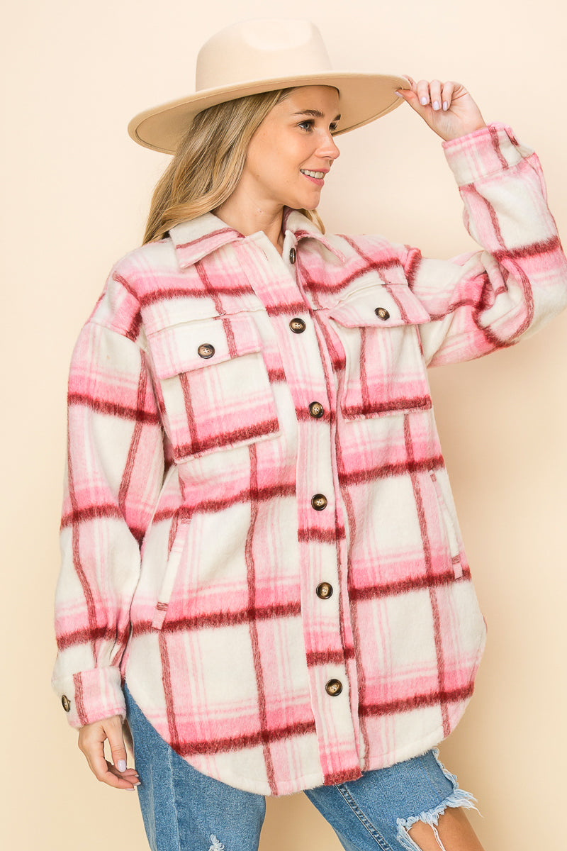 WK0049 Brushed Flannel Jacket