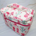 Western Whimsy Travel Cosmetic Case With Handle