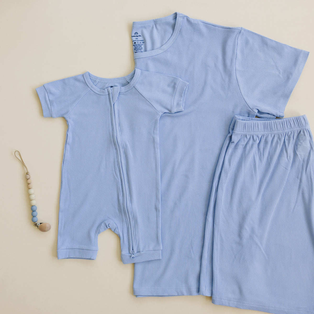 Women's Ribbed Bamboo Pajama Top & Bottoms - sold as separates