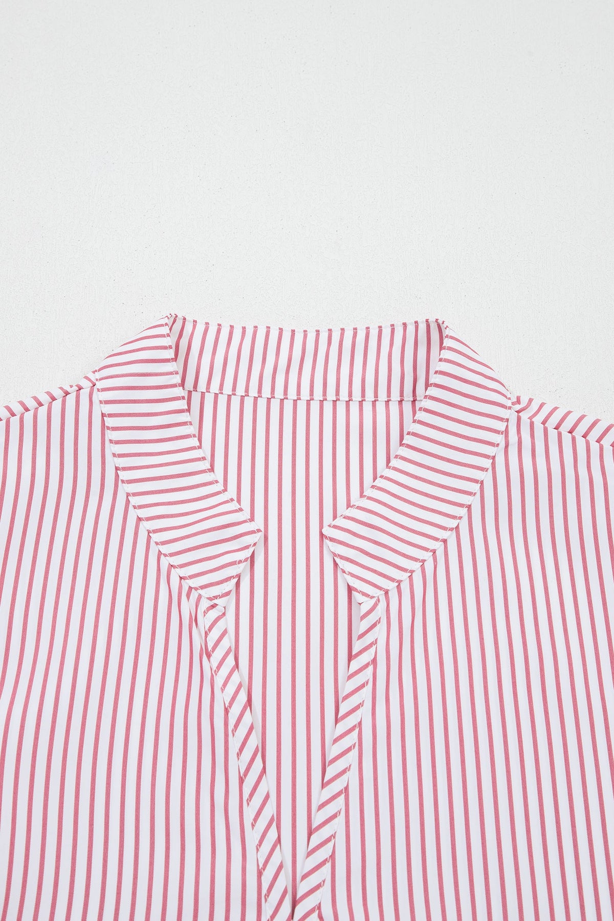 Plus Size Pinstripe Ruffle Hem Midi Dress