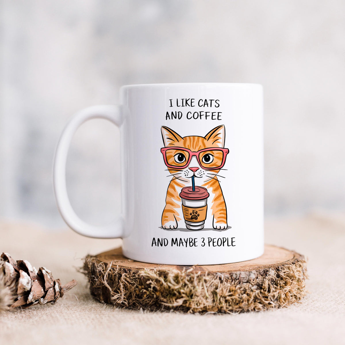 Orange Tabby Cat Mug – Funny Cat Coffee Mug | Ceramic Microwave Safe Cup