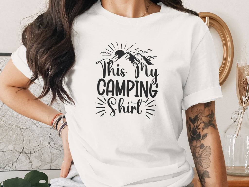This My Camping Shirt Design Featuring Mountain Graphics T-Shirt