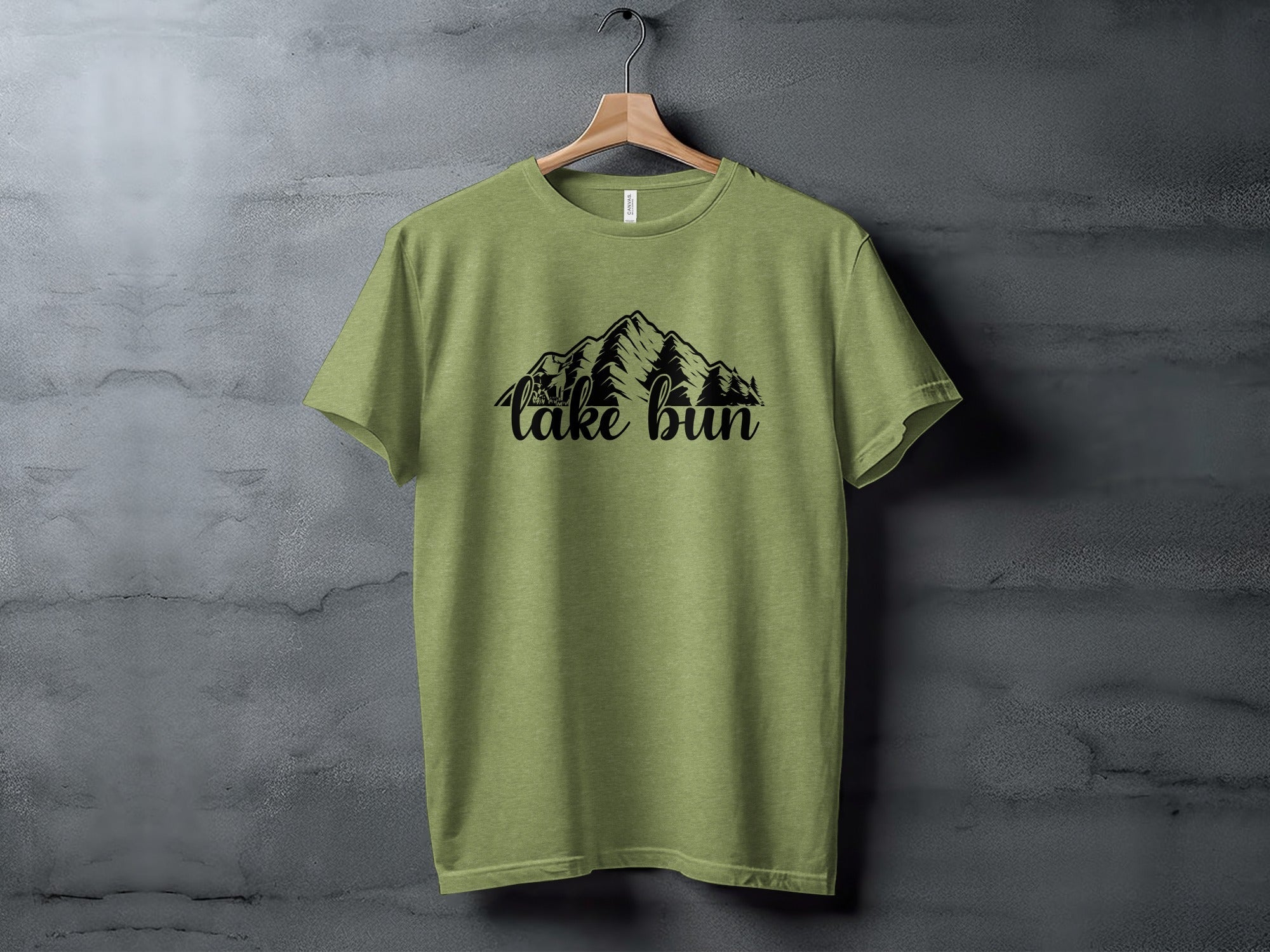 Lake Bun Mountains Nature Lover Graphic Design T-Shirt