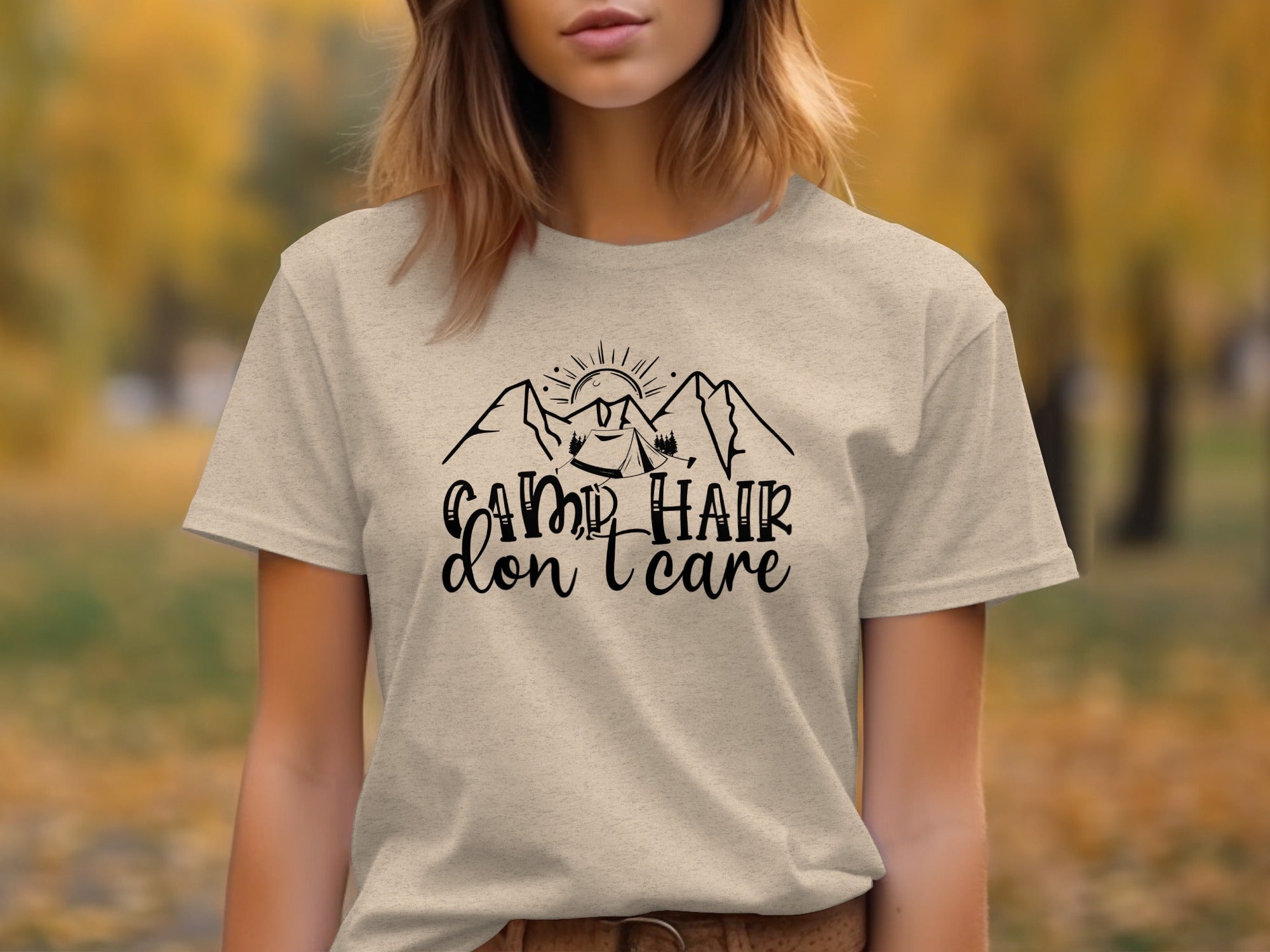Camp Hair Don't Care Mountain Adventure T-Shirt