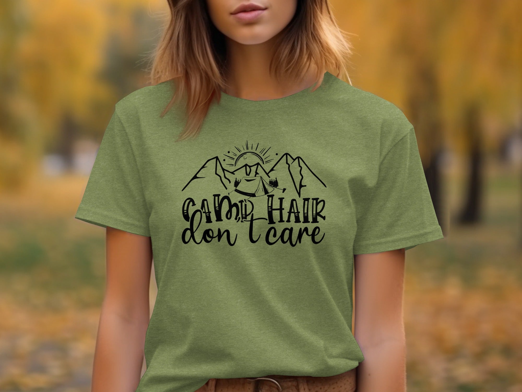 Camp Hair Don't Care Mountain Adventure T-Shirt
