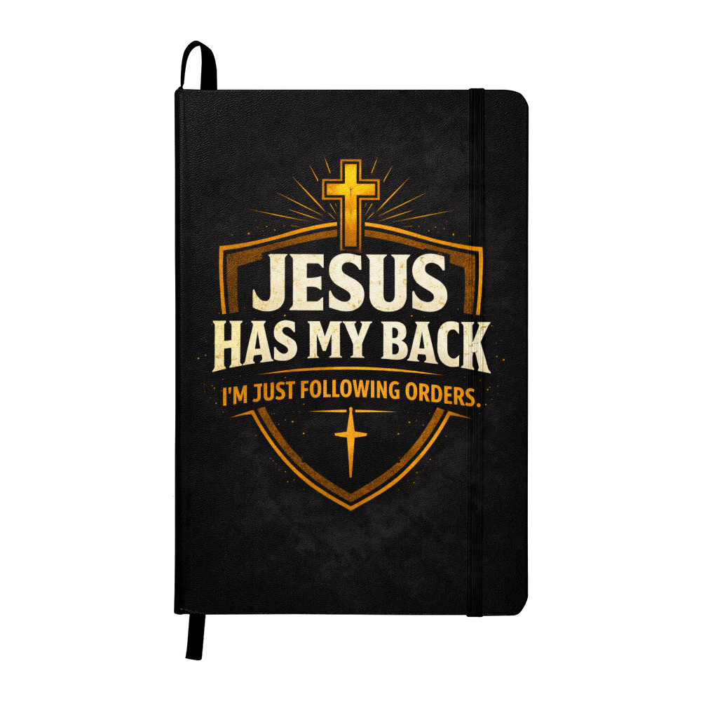 Christian Faith Journal – Jesus Has My Back Guided Writing Notebook