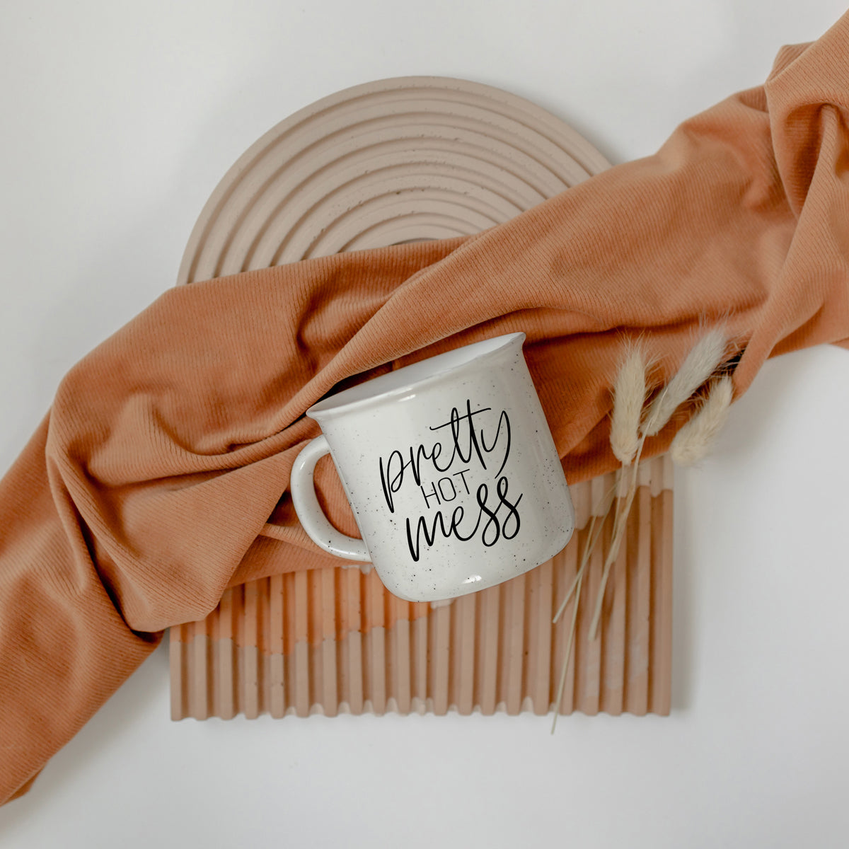 Pretty Hot Mess 14.5oz Ceramic Coffee Mug Funny Hot Mess Quote Cup For Home Office And Travel