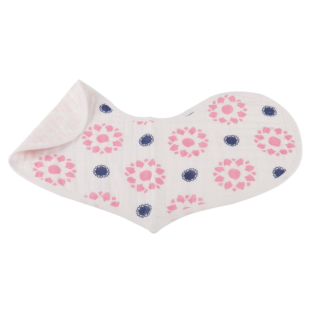 Baby Cotton Muslin Heart Bibs 2 Pack Absorbent For Newborns