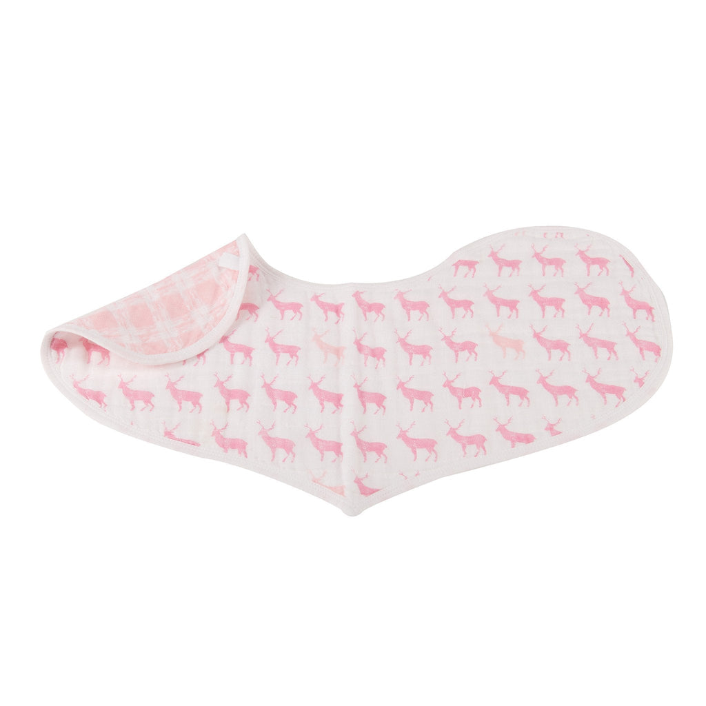 Baby Cotton Muslin Heart Bibs 2 Pack Absorbent For Newborns