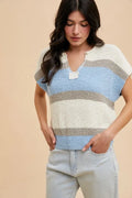 Chic & Cozy Color Block Textured Sweater