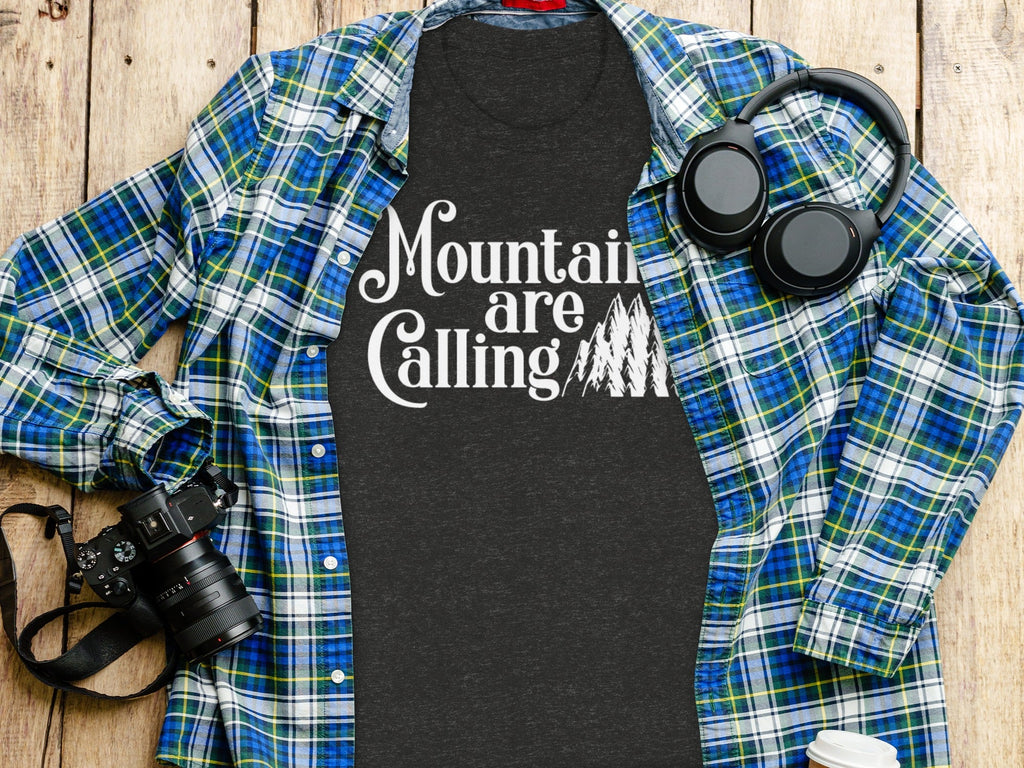 Mountains Are Calling And I Must Go Graphic Design T-Shirt