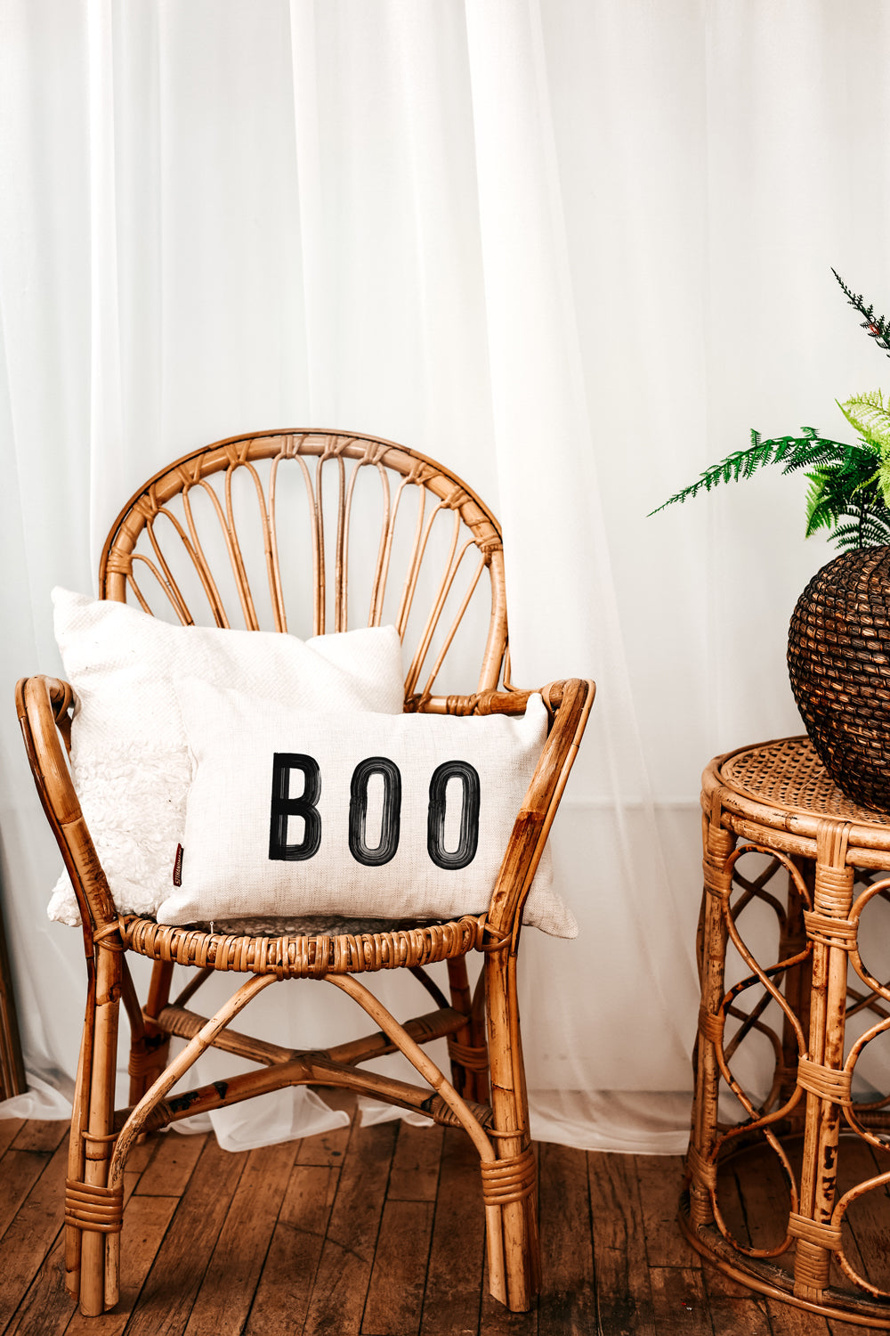 Boo Halloween Pillow