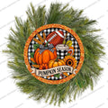 Pumpkins Season Fall Round Sign
