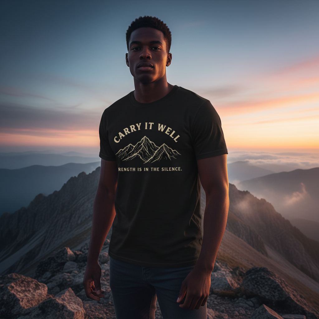 Carry It Well Tee — Mountain Strength Graphic T-Shirt | Wear Your Worship