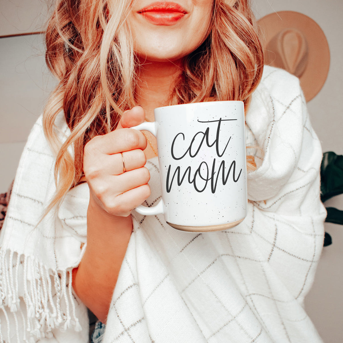 Cat Mom Mug 16oz Ceramic Coffee Cup Funny Cat Lover Gift Dishwasher Safe