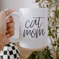 Cat Mom Mug 16oz Ceramic Coffee Cup Funny Cat Lover Gift Dishwasher Safe