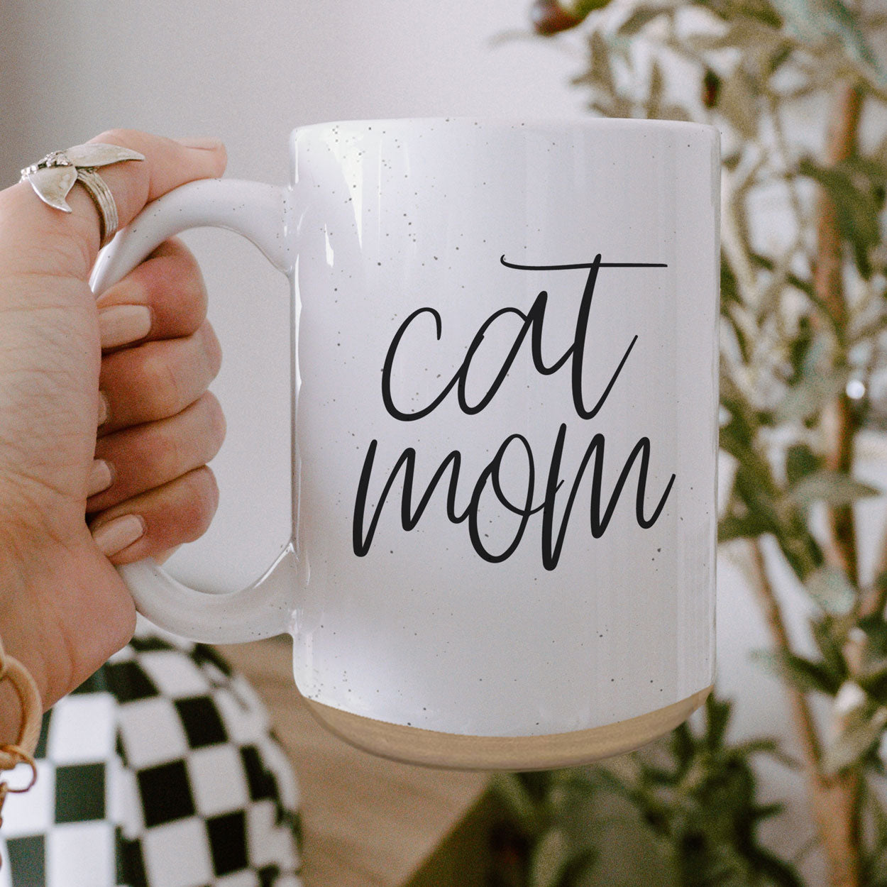 Cat Mom Mug 16oz Ceramic Coffee Cup Funny Cat Lover Gift Dishwasher Safe