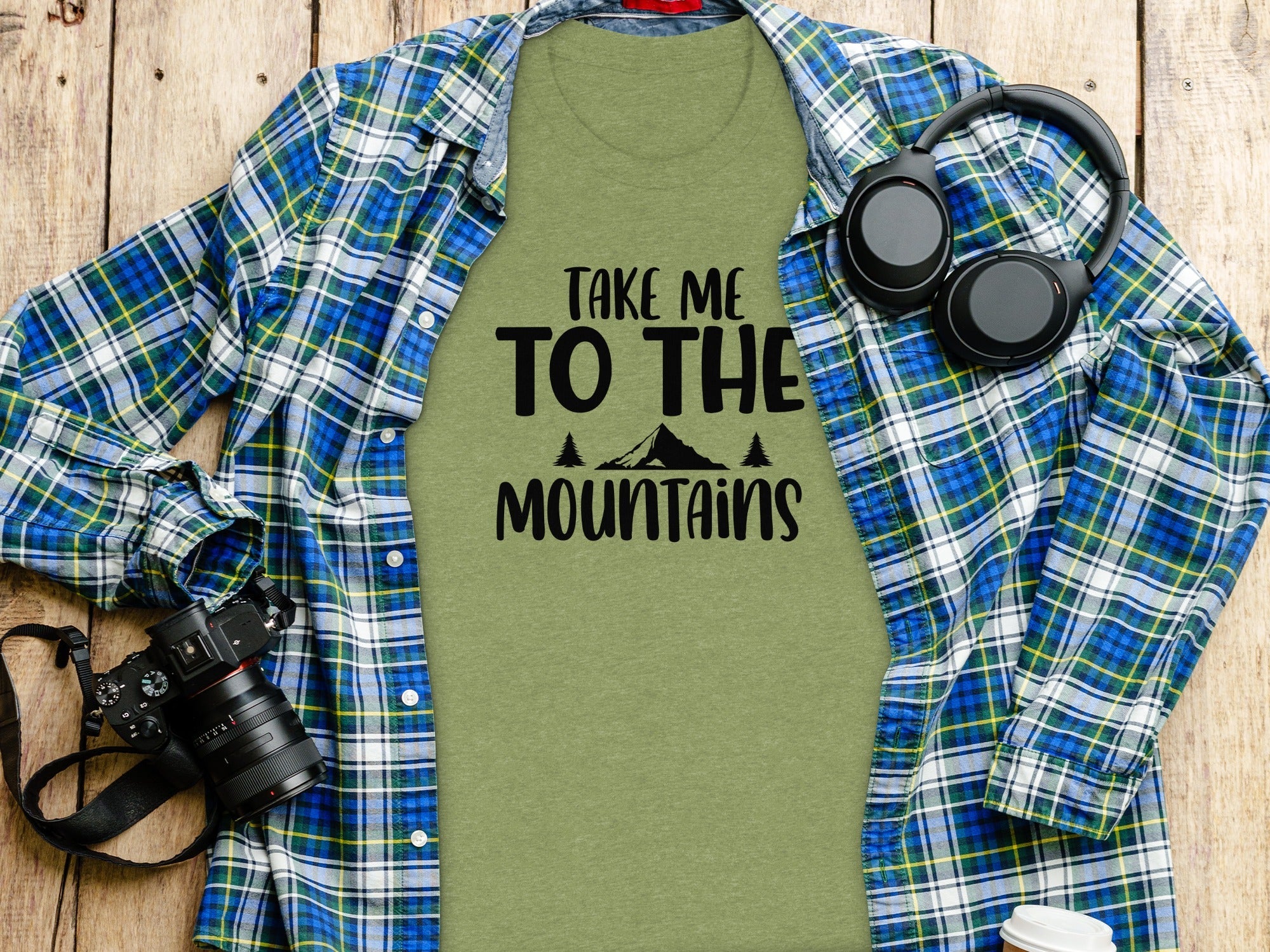 Take Me To The Mountains Adventure Lover Graphic T-Shirt