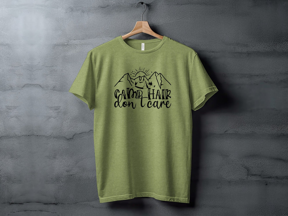 Camp Hair Don't Care Mountain Adventure T-Shirt
