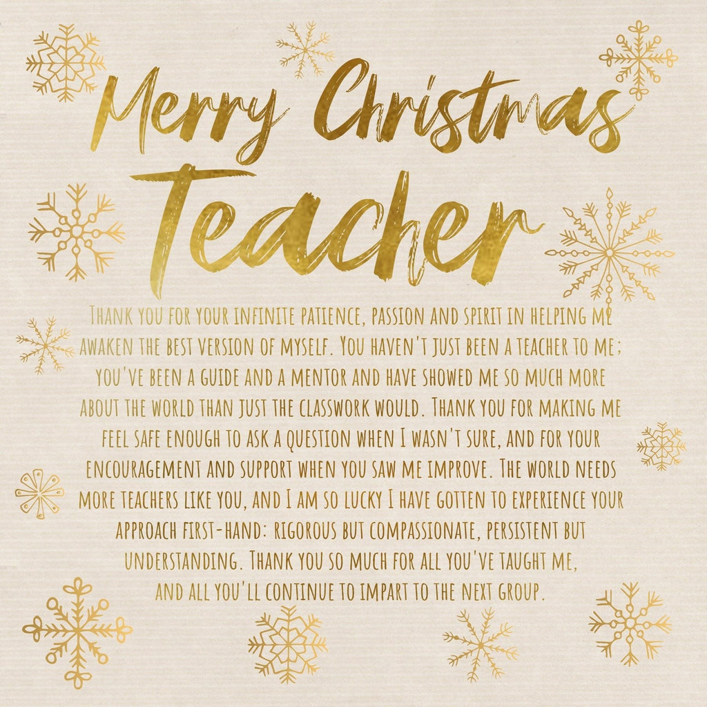 Christmas Gift for Teacher Spa Gift Box