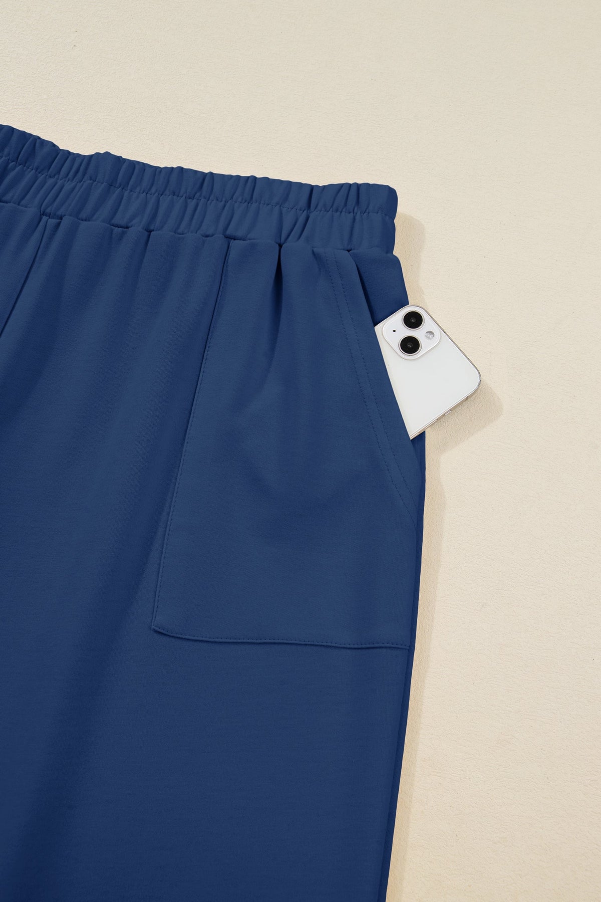 Plus Size Solid Asymmetrical Hem Capris Pants