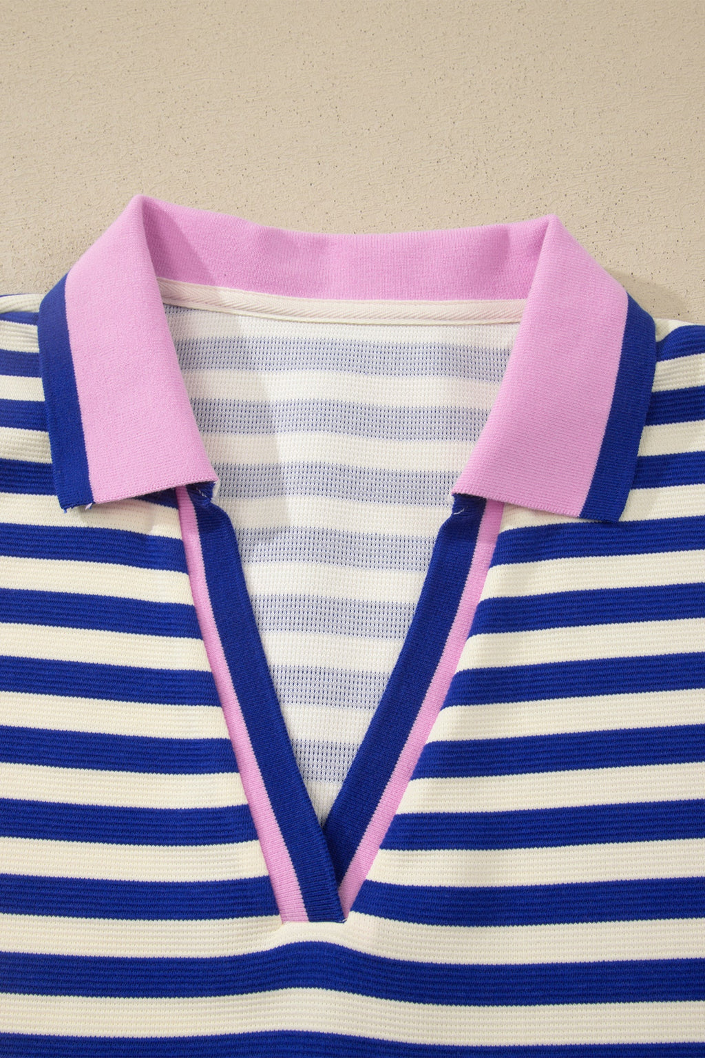 Plus Size Stripe Colorblock Short Sleeve Mini Dress
