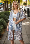Stylish Leopard Print Cardigan