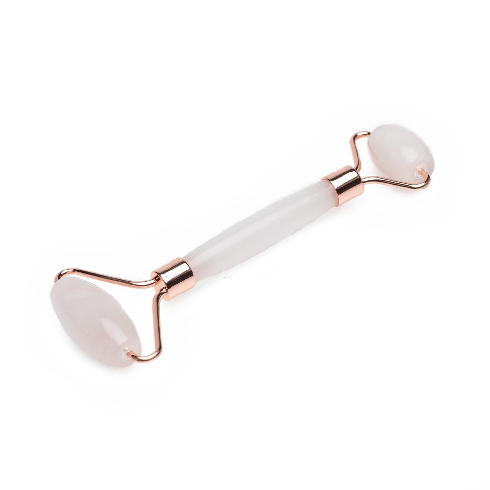 Rose Quartz Facial Roller for Puffiness