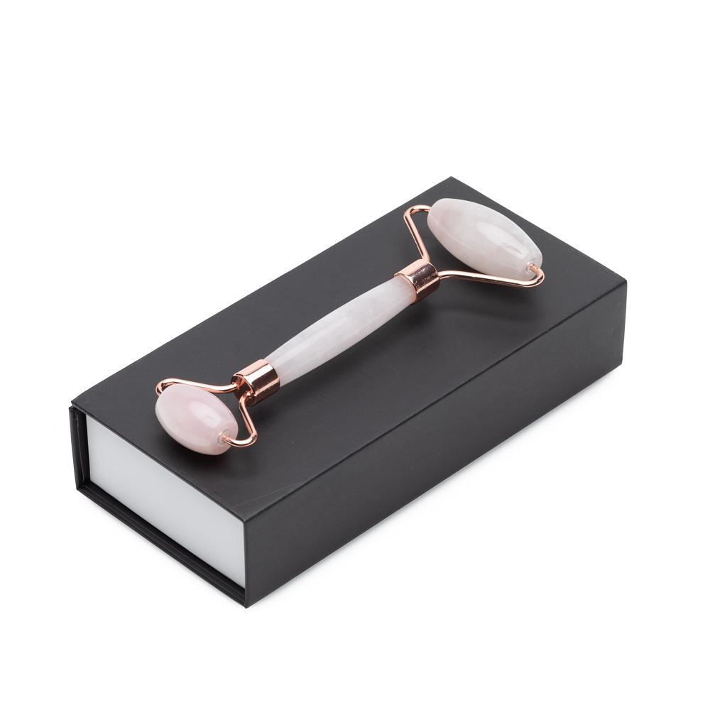 Rose Quartz Facial Roller for Puffiness