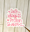 Faith Weights Shakes Sticker