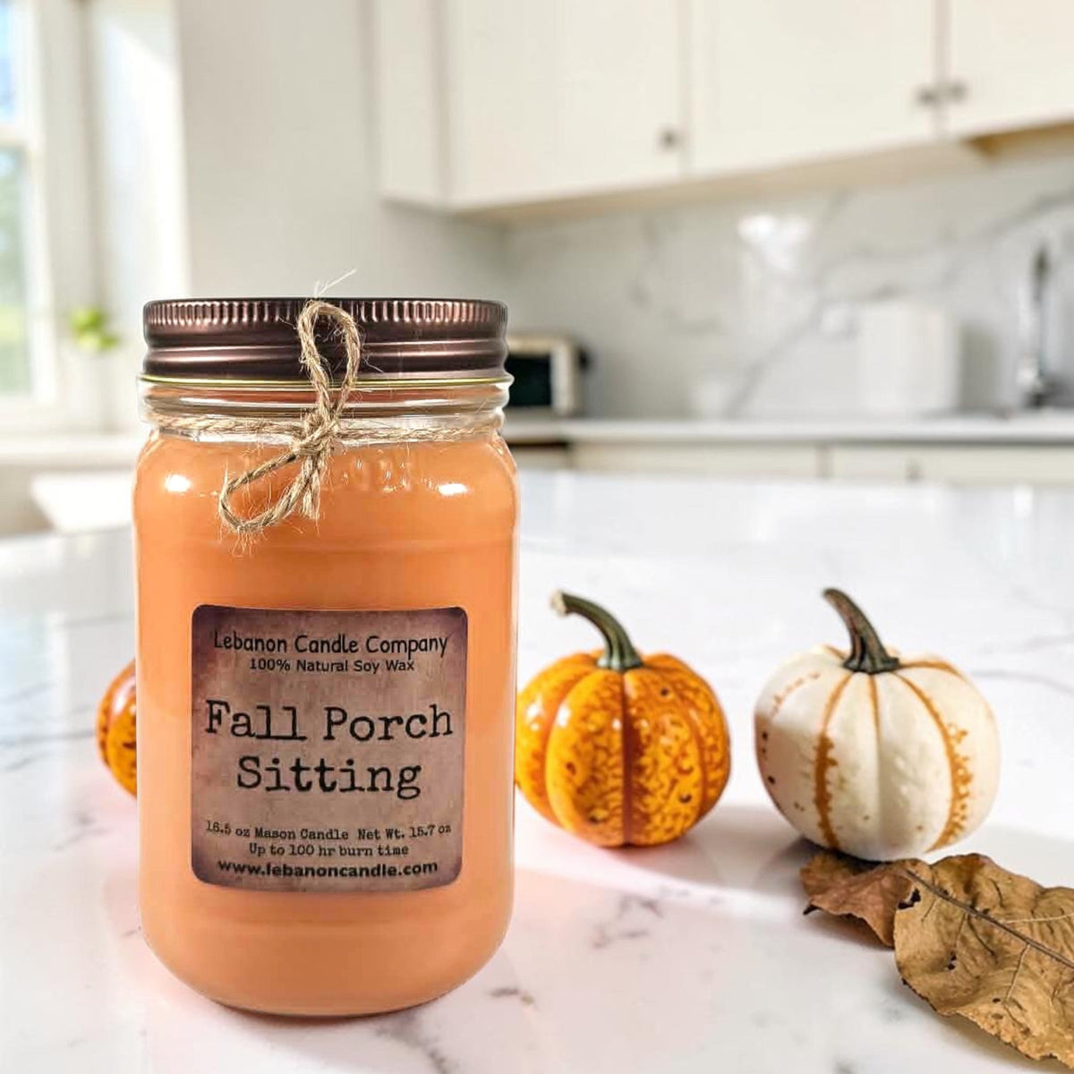 Fall Porch Sitting Candle